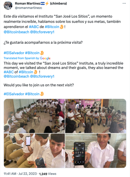 El Salvador’s Bitcoiners teach 12-year-olds how to send sats El Salvador’s Bitcoiners teach 12-year-olds how to send sats