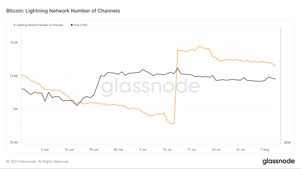 Lightning network capacity decreases while number of channels grows Lightning network capacity decreases while number of channels grows
