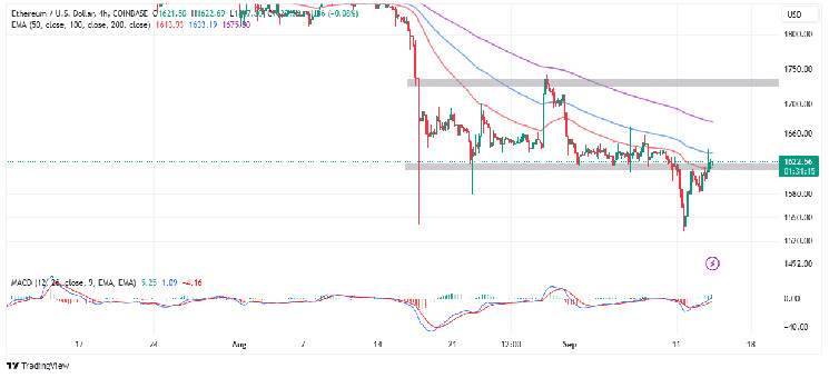ETH Price Recovery Shaky Above $1,600 As Unique Addresses Hit 1B, Capitulation Signal? ETH Price Recovery Shaky Above $1,600 As Unique Addresses Hit 1B, Capitulation Signal?